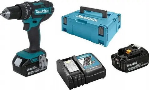 Makita DHP482RFJ / Aku příklepový vrtací šroubák / Li-ion / 18V / 2x 3.0Ah 