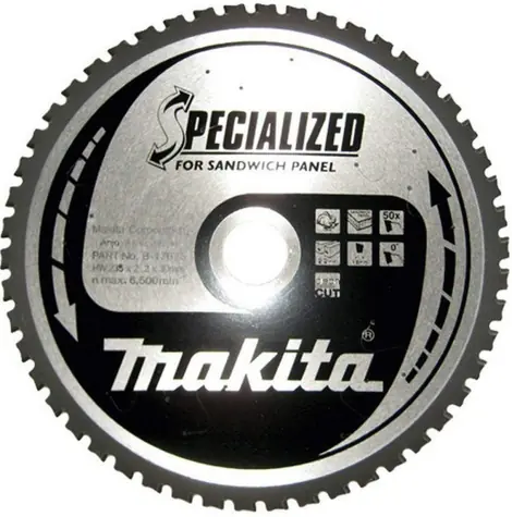 Makita B-17681 / pilový kotouč na sandwichové panely / průměr 270 x 30  mm / počet zubů 60