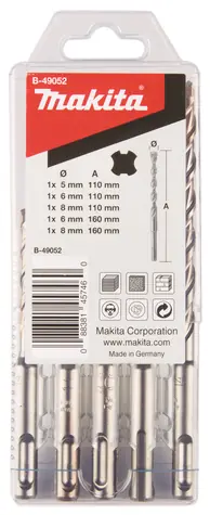 Makita B-49052 Sada vrtáků SDS-Plus (5 ks)