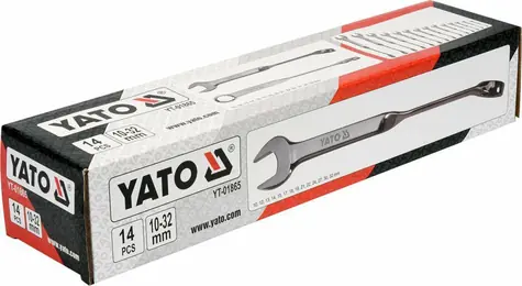 YATO YT-01865 Sada klíčů očkoplochých 10-32 mm 14ks kroucených