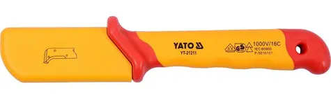YATO YT-21211 / Izolovaný nůž elektrikářský / 38 x 155 mm / VDE