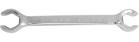 YATO YT-01385 / Klíč prstencový polootevřený 17x19 mm / 195 mm