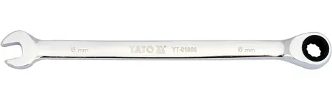 YATO YT-01906 / Klíč očkoplochý ráčnový 6 mm / 120 mm