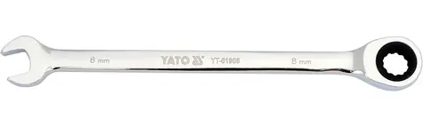 YATO YT-01908 / Klíč očkoplochý ráčnový 8 mm / 141 mm