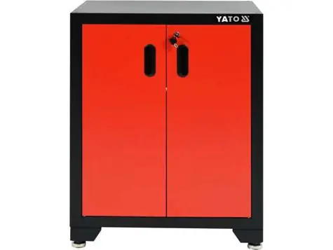 YATO YT-08934 Skříňka dílenská na nářadí prázdná 2 dveře / uzamykatelná / 66 x 45.7 x 86.3 cm