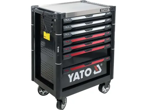 YATO YT-09032 Skříňka dílenská pojízdná prázdná 7 zásuvek / 977 x 725 x 480 mm