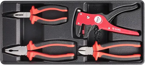 YATO YT-55464 / Vložka do zásuvky - sada kleští elektrikářských / 1000V / 4ks