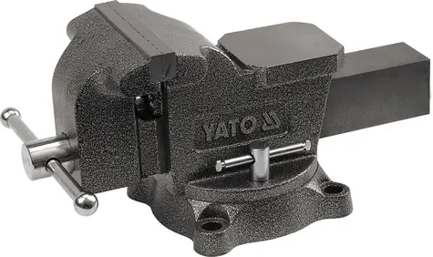 YATO YT-65049 / Svěrák zámečnický otočný 200 mm / 29.5 kg