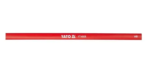 YATO YT-6926 / Tužka tesařská 245 mm / červená / HB / 144ks