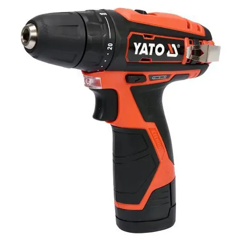 YATO YT-82901 / Aku Vrtačka/šroubovák / 12V LI-ION / 400-1300 ot/min / 40Nm / 2Ah