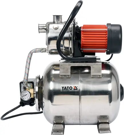YATO YT-85370 / Automatická hydroforová souprava / 1200W / 19 l / 4000 l/hod / saci hloubka: 9m / zdvih: 50m