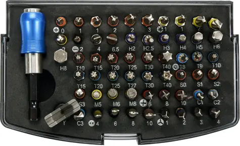 YATO YT-04624 / Sada bitů s adaptérem 1/4