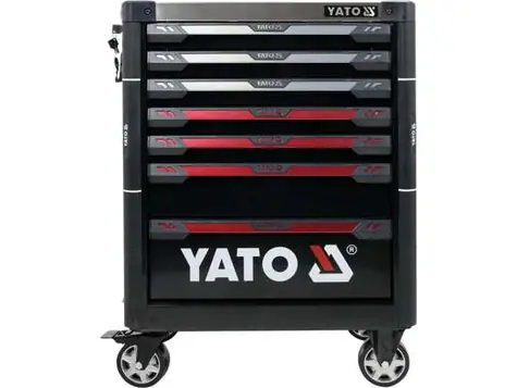 YATO YT-55308 / Skříňka dílenská pojízdná 7 zásuvek 157ks nářadí 