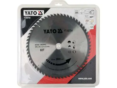YATO YT-60784 / Řezný kotouč na dřevo 60T 305x30mm