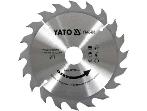YATO YT-6083 / Řezný kotouč na dřevo 84T 350x30mm