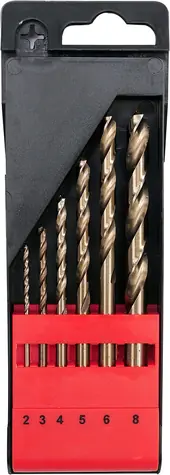 YATO YT-41602 / Sada vrtáků na kov 6ks / HSS-COBALT / 2-8mm