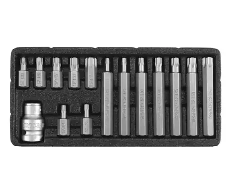 YATO YT-0417 / Sada bitů 15 ks TORX s otvorem box