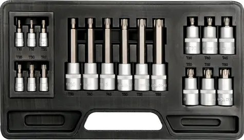 YATO YT-7751 / Bity sada 18 ks TORX T10-T60mm