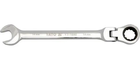YATO YT-1684 / Klíč očkoplochý ráčnový 18 mm s kloubem