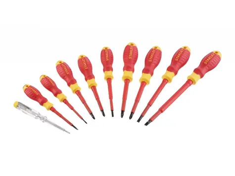 Stanley STHT60032 / Sada izolovaných šroubováků / 10 typů / do 1000V