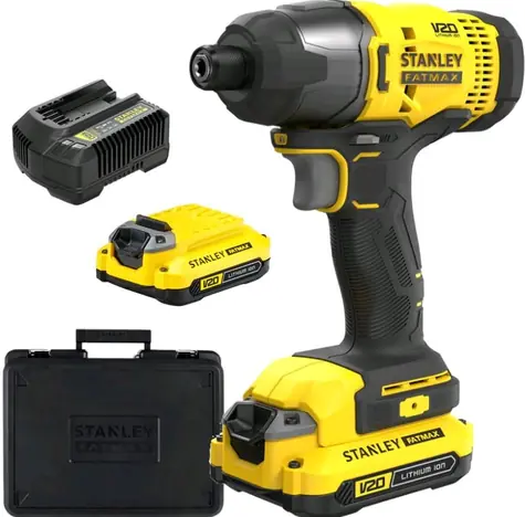 Stanley V20 SFMCF800C2K / Aku rázový utahovák / 18V / 165 Nm / 2x 1.5Ah
