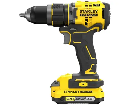 Stanley V20 SFMCD721M2K / Aku vrtačka / 18V / 2100 ot-min / 35.700 příklepů-min / 80 Nm / 2x 4.0Ah