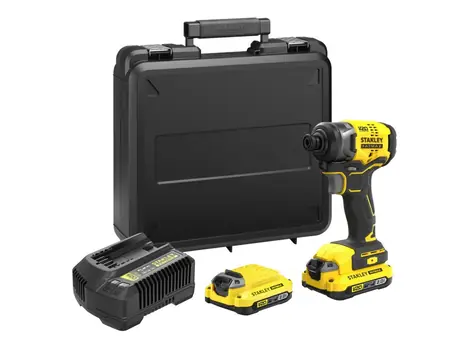 Stanley V20 SFMCF810D2K / Aku rázový utahovák / 18V / 170 Nm / 2x 2.0 Ah
