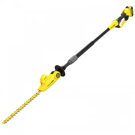 Stanley V20 SFMCPH845M1 / Aku teleskopický plotostřih / 18V / Lišta 450 mm / Tyč až 3.3 m / 1x 4.0Ah