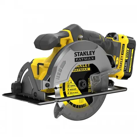 Stanley V20 SFMCS500M2K / Aku okružní pila / 18V / Kotouč: 165 mm / 4000 ot-min / 2x 4.0Ah