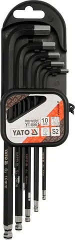 YATO YT-0561 / Sada klíčů imbus s kuličkou 10 ks extradelší