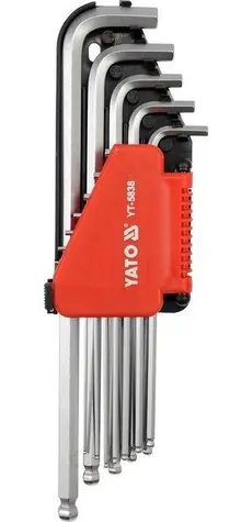 YATO YT-5837 / Sada klíčů imbus s kuličkou 12 ks delší