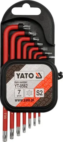 YATO YT-0562 / Sada klíčů TORX s otvorem 7 ks