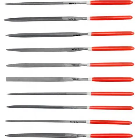 YATO YT-6164 / Sada pilníků jehlových 4 x 160 mm 10 ks