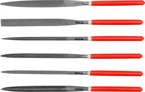 YATO YT-6162 / Sada pilníků jehlových 5 x 180 mm 6 ks