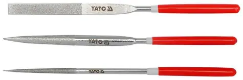 YATO YT-6150 / Sada pilníků jehlových diamantových 4 x 160 mm 3 ks