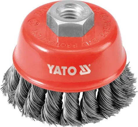 YATO YT-4767 / Kartáč drátěný čelní M14 x 60 mm