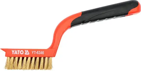 YATO YT-6346 / Kartáč drátěný ruční 180 mm / mosaz