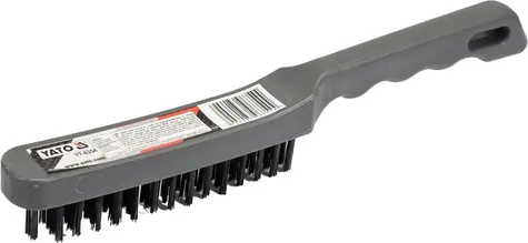 YATO YT-6354 / Kartáč drátěný ruční / 4 řady / plast