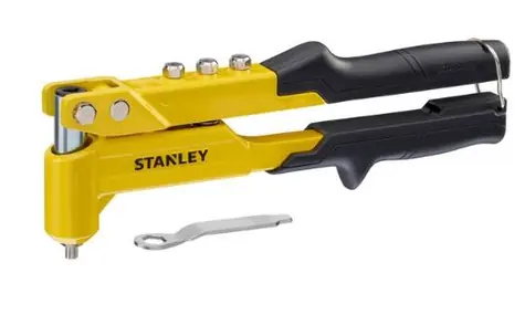 STANLEY 6-MR100 / Nýtovací kleště pákové / 2-5mm / Úhel nýtovací hlavice 90°