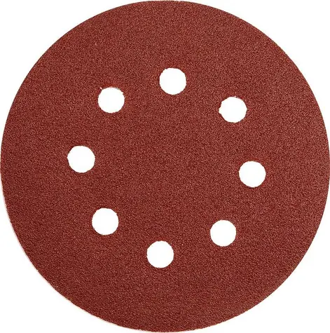 YATO YT-83452 / Brusný papír s otvory / Průměr 125 mm / Zrnitost 60 / Suchý zip / 5 ks