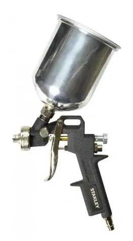 Stanley 150133XSTN / Pneu Stříkací pistole na barvy / Tlak 2 bary / 500 ml / Spotřeba vzduchu 200 l-min