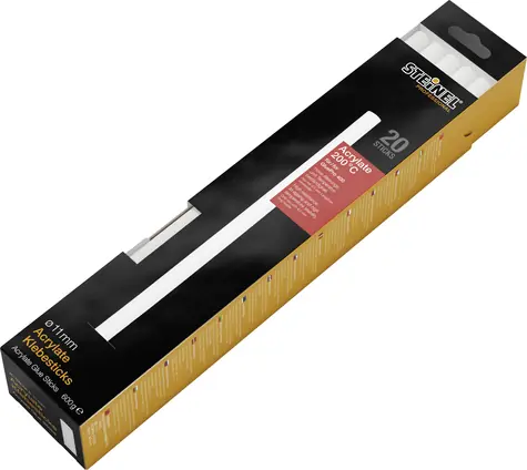 Steinel lepicí tyčinky 11mm 600G Akrylové 20ks / 300mm