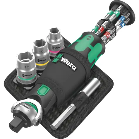 WERA 8009 Zyklop Pocket Set 2 / Bitový šroubovák / 1/4