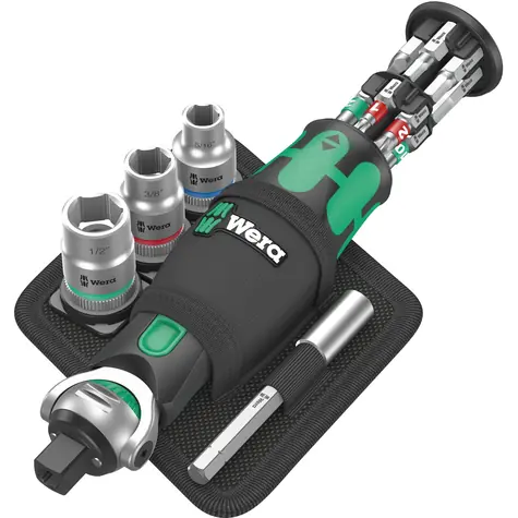 WERA 8009 Zyklop Pocket Set Imperial 2 / Bitový šroubovák / 1/4