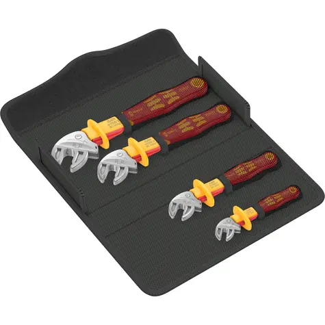 WERA 6004 Joker VDE 4 Set 1 / Sada nastavitelných plochých klíčů / 7 až 19mm / 1/4