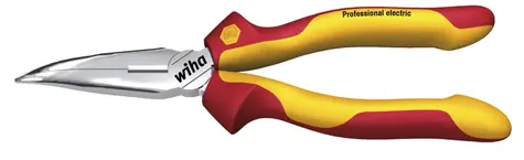 Wiha 26729 Kleště s plochými zahnutými čelistmi Professional electric / 200mm / do 1000V