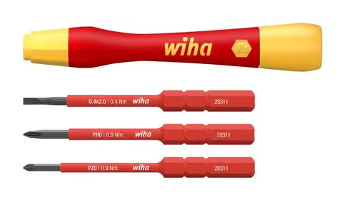 Wiha 43167 Sada jemných šroubováků PicoFinish slimVario Electric / 3 nástavce