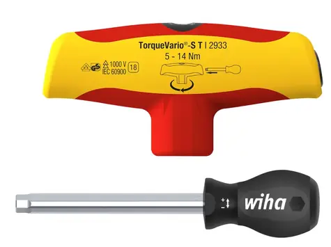 Wiha 43177 Momentový šroubovák s rukojetí tvaru T TorqueVario-S Electric / 5-14 Nm