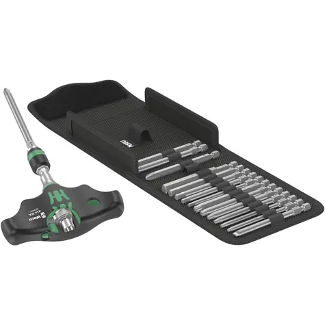 WERA Kraftform Kompakt 400 RA Metric Set 1 / Ráčnový šroubovák / 1/4