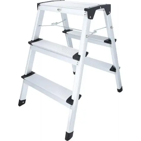 KS Tools Štafle s hliníkovými příčkami / 60 cm / nosnost 150 kg 